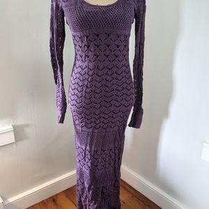 Victoria's secret moda purple crochet dress